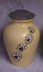 Sparky ceramic pet urns